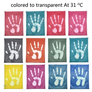 cico 12 colores termocromático activado pigmento sensible al calor kit de cambio de color