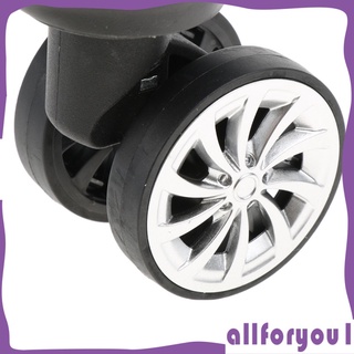 A08 pzs ruedas De equipaje De repuesto negro/rotación De ruedas/juego De rollos De bolsas giratorias Para equipaje
