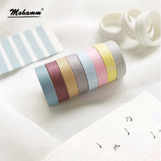 Papel de Papel sólido de 10/13mm de color sólido Decorativo/Washi T/cintas adhesivas (1)