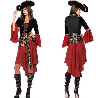 Spot Halloween cos ropa adulto mujer piratas del caribe disfraz pirata cosplay adulto de alta gama ropa de rendimiento