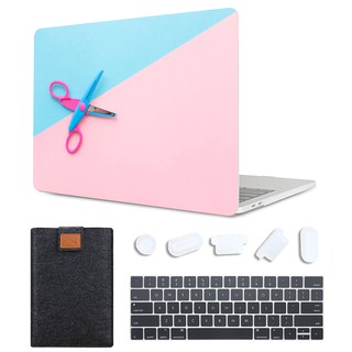 Mtt MacBook Pro 15 pulgadas caso 2019/2018/2017/2016 lanzamiento A1990 A1707, plástico transparente patrón duro Shell caso cubierta con cubierta de teclado y funda de ordenador portátil bolsa para nuevo Pro 15'' Touch ID, lindo fresco creativo