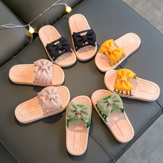 Verano niñas sandalias diapositivas niños sandalias de playa plisado volantes princesa dulce niños zapatillas para interior al aire libre (2)