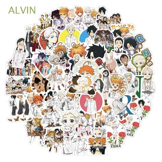 ALVIN Kids Gift The Promised Neverland Cartoon Anime Stickers Decorative Stickers Graffiti Stickers Stationery Sticker For Laptop Luggage Bohemi Emma Fans Collection Gifts Car Stickers