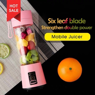[Último] 6 Cuchillas Licuadora Botella Exprimidor Smoothie Maker Mini Portátil De Frutas