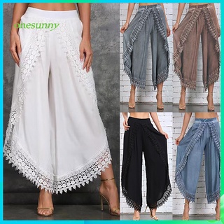 Pantalones elásticos De Cintura Alta para mujer/pantalones De Harlan/pantalones sueltos/pantalones casuales Onesunny59.Br