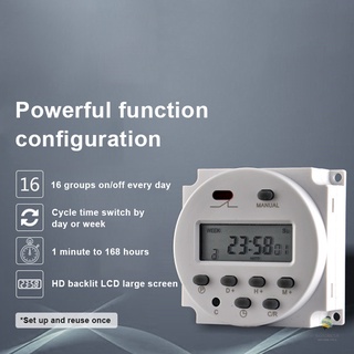 Sinotimer Tm618H-2 220V Ac Digital Time Switch Output Voltage 220V 7 Day Weekly Programmable Timer Switch For Lights Application (4)