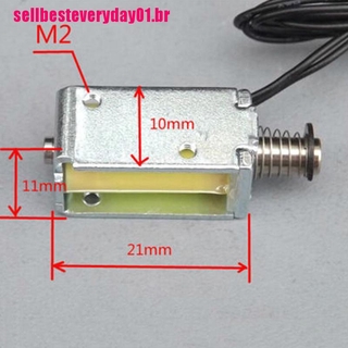 st1br 12v dc succión micro electromagnet mola push pull tipo varilla solenoide imán 4mm
