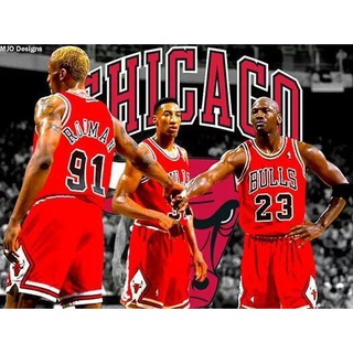 NBA Chicago Bulls Michael Jordan, Scottie Pippen Dennis Rodman Basketball Retro Jersey