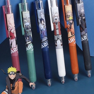 Suer creativo bolígrafo de Gel de oficina Neutral pluma tinta negra suministros de escritura firma moda animación regalos papelería Naruto/Multicolor (6)