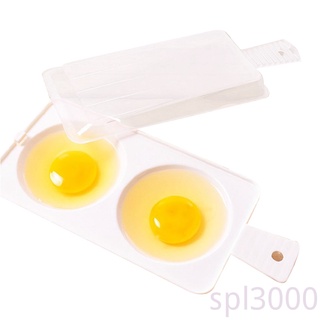 Spl-Plástico huevo olla microondas huevo caldera 2 huevos escalfados huevo olla herramientas de cocina