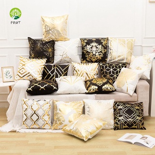 Funda de almohada geométrica dorada de 18 pulgadas funda de sofá para decoración del hogar