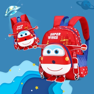 niños super wings bolsas de la escuela de niños de dibujos animados kindergarten mochila bolsa preescolar guardería
