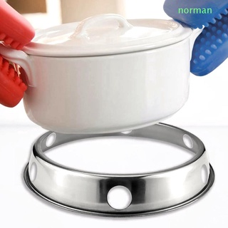 Norman 2Pcs Wok anillo de cocina soporte estufa Rack Reversible cocina de Gas soporte de acero inoxidable redondo ollas para el hogar titular