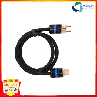 Windyons Monosaudio P903 Cable de alimentación de Audio chapado en cobre plata Cable enchufe de la ue 100-250V