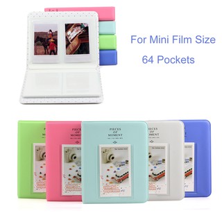 Álbum de 64 bolsillos Para Fujifilm Fuji Instax Mini 7 8 9 70+Película Inst @ Ante Fotos Sp-2