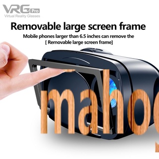 Lentes De Caoba VRG Pro 3D VR Realidad Virtual Pantalla Completa Visual Gran Angular Gafas Para Dispositivos Inteligentes De 5 A 7 Pulgadas