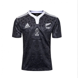 gtsq Garantía de Calidad Uniforme de pelota de Rugby de Nueva Zelanda All Blacks Rugby Wear Ball uniforme 2019Camiseta de Rugby de la Copa del Mundo O7cq (1)