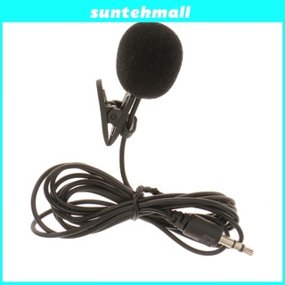 Suntekmall Mini micrófono lavalier con clip De 3.5 mm Para Notebook/Pc/Laptop