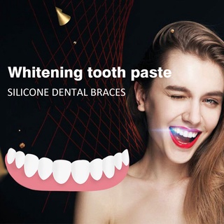 higiene oral para dientes malos carillas sonrisa no tóxico práctica cubierta de dientes falsos