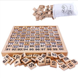 sog juguetes de madera cien tablero montessori 1-100 números consecutivos de madera juego educativo para niños (4)