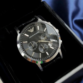 Armani AR2447 clásico casual de negocios hombres reloj mecánico automático impermeable casual moda de lujo de negocios todo-partido reloj