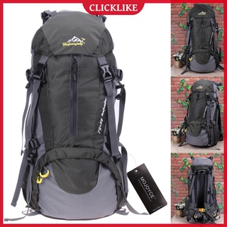 (clicklike) 50l escalada al aire libre mochila de viaje deporte camping senderismo mochila bolsa
