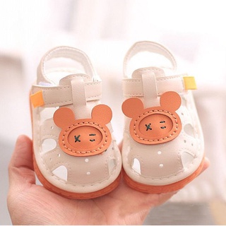sandalias de bebé de fondo suave antideslizante zapatos de niño zapatos de bebé transpirable verano bebé sandalias1to3squeaky zapatos años de edad no se puede caer (3)