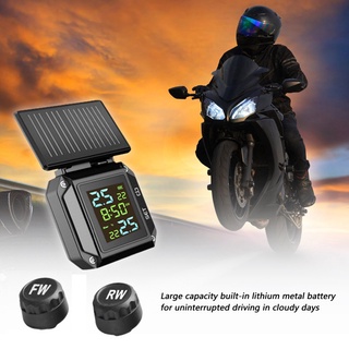 Motocicleta TPMS moto impermeable LCD neumático monitoreo de presión sistema de temperatura del neumático sistema de alarma (5)