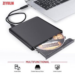 ziyulin unidad externa usb 2.0 reproductor de unidad óptica cd/dvd rw (1)