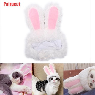 pairucut gato bunny orejas de conejo sombrero mascota gato cosplay disfraces para gatos pequeños perros fiesta