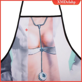 Novelty Funny Cooking BBQ Kitchen Apron Doctor Dress Up Apron Men Women Gift