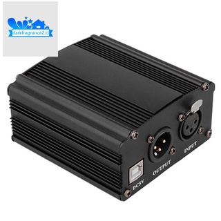 48v usb phantom fuente de alimentación con cable usb cable micrófono para mini micrófono condensador equipo de grabación
