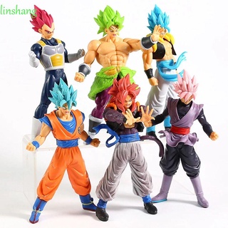 Figuras de Anime lingshang Figuras Modelo mono rey juguete de Pvc Figura Goku Jiren Dragon Ball Figuras Super Saiya Figuras