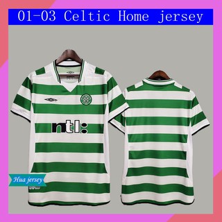01-03 celtic home retro jersey de fútbol grado de fútbol: aaa hombres jersey de fútbol
