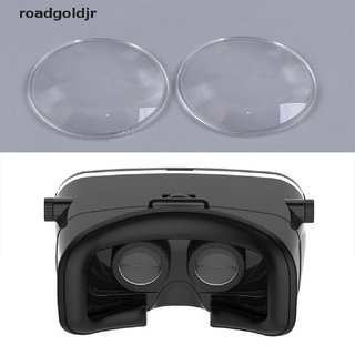 rgj 2 piezas lente lenticular biconvexa 3d virtual vr gafas lupa convexa lente oro