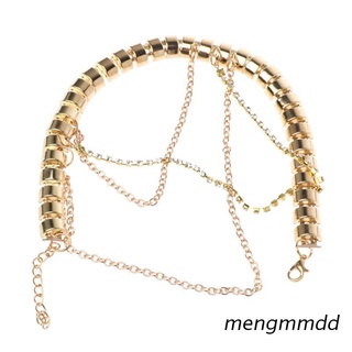 meng High Heels Chain Anklet Gold Decoration Women Rhinestone Ornament Multi Layer Pendant Ankle Chain Wedding Bridal Accessories