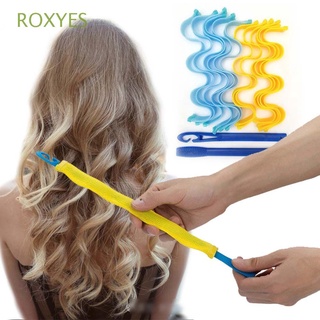 ROXYES 12PCS Heatless Hair Rollers Portable Hairstyle Sticks Magic Hair Curler Hair Accessories DIY Curling Hair Tools Durable Spiral Soft Wave Formers