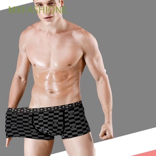Mxfashione Sexy hombres bragas delgado boxeadores letra ropa interior calzoncillos 4 unids/caja moda masculino Modal transpirable pantalones cortos