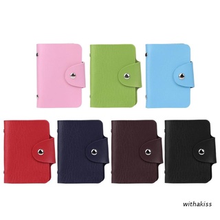 withakiss Women Men Pocket 24 Cards ID Credit Card Holder Case Purse Business Wallet