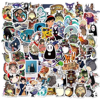 Favorite 100PCS Cartoon Anime Spirited Away Stickers Totoro No Face Man Laptop Sticker