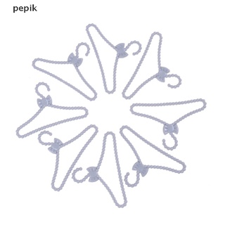 [pepik] 12 piezas de muñeca gris mini bowknot perchero de ropa abrigo vestido colgador [pepik] (1)