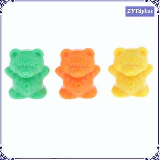 60 piezas recursos de aprendizaje rainbow bears juguete educativo para niños pequeños