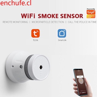 Tuya WiFi Smart Smoke Detector Sensor Security Alarm System Smart life/tuya App Smoke Alarm Fire Protection enchufe.cl