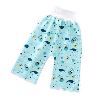 Comfy Cartoon Children Diaper Pants Waterproof Leak-proof High Waist Belly-protecting Diaper Trousers (1)