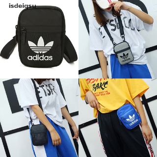 isdeiqsu adidas mini sling bag mujeres/hombres bolso de hombro de lona bolsas de teléfono escolar cl