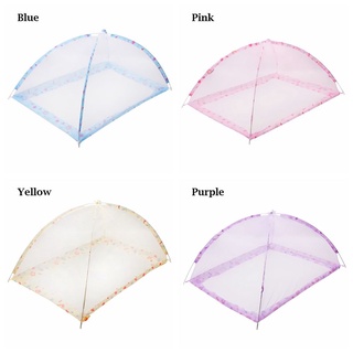 ANILLOS,CL 80*120cm Mosquito Net Magic Installation Free Netting Dome Mongolian Yurts Canopy Insect Prevention With Border Decor Foldable Mosquito Control For Baby Floor Net Cover/Multicolor (3)