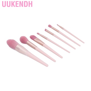 Uukendh 7 pzs brochas de maquillaje para base/rubor/correctores de sombra de ojos