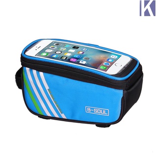 （Superiorcycling) Bicycle Cycling Bike Frame Front Tube Waterproof Mobile Phone Bag Multifunctional Bags (4)