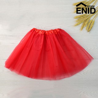 enidstore stock 3 capas niños niñas banda elástica gasa danza ballet princesa tutú falda (6)