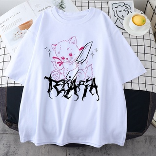 HONEYPEACH Mujeres t-Shirt Lindo Anime Niñas Camisa Japonesa Kawaii Vintage Harajuku Streetwear Suelta Tops (7)